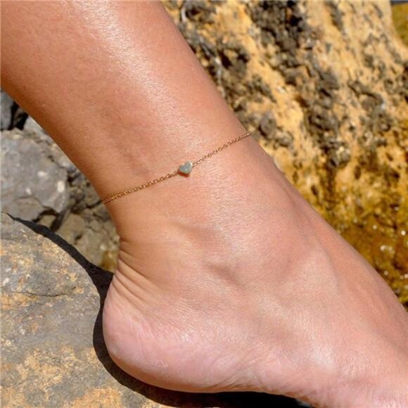 12pcs Women's Charm Anklet Set Gold Multilayer Adjustable Ankle - Picture 2 of 7